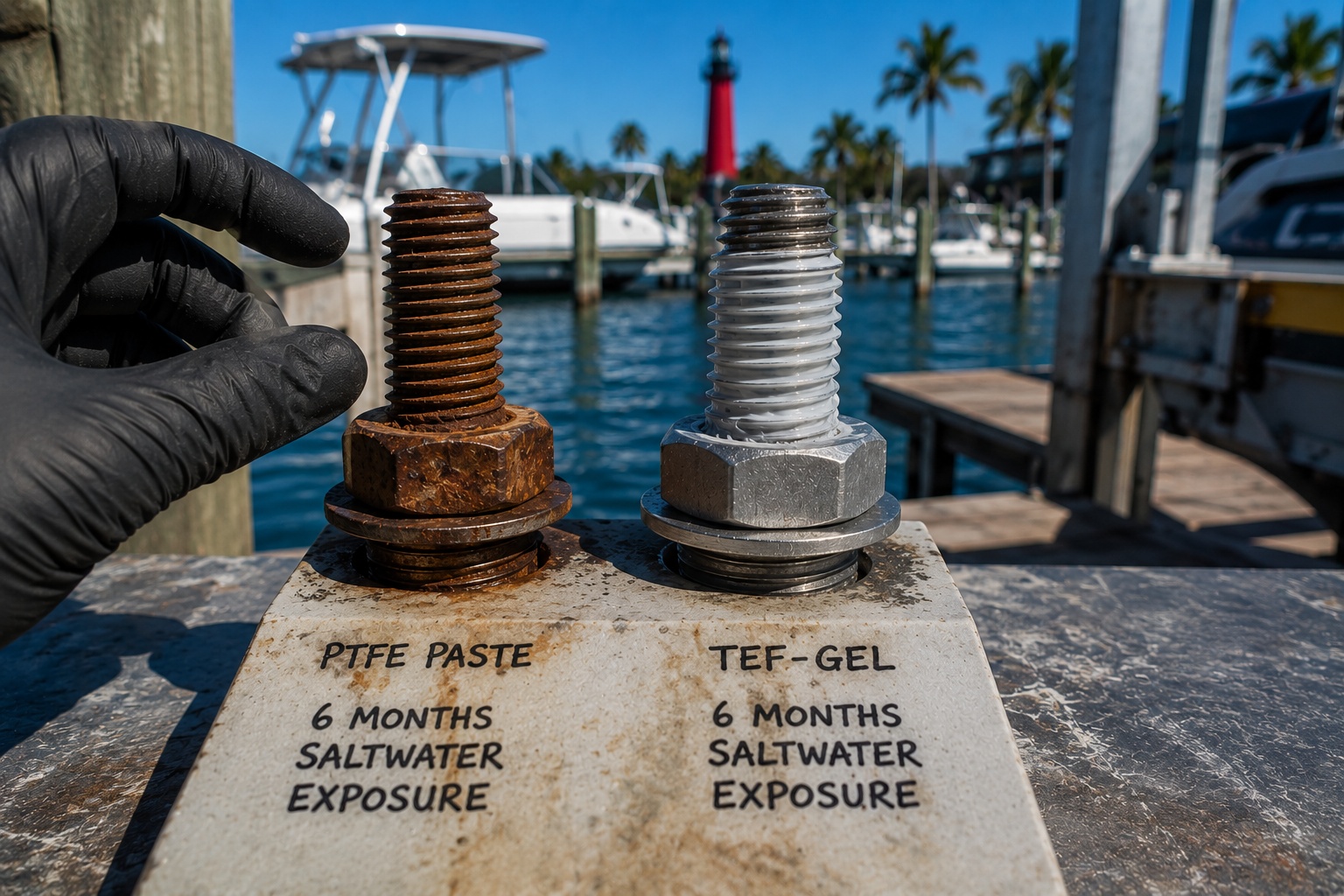 Testing Tef-Gel in Jupiter: What Six Months of Saltwater Exposure Can Tell You