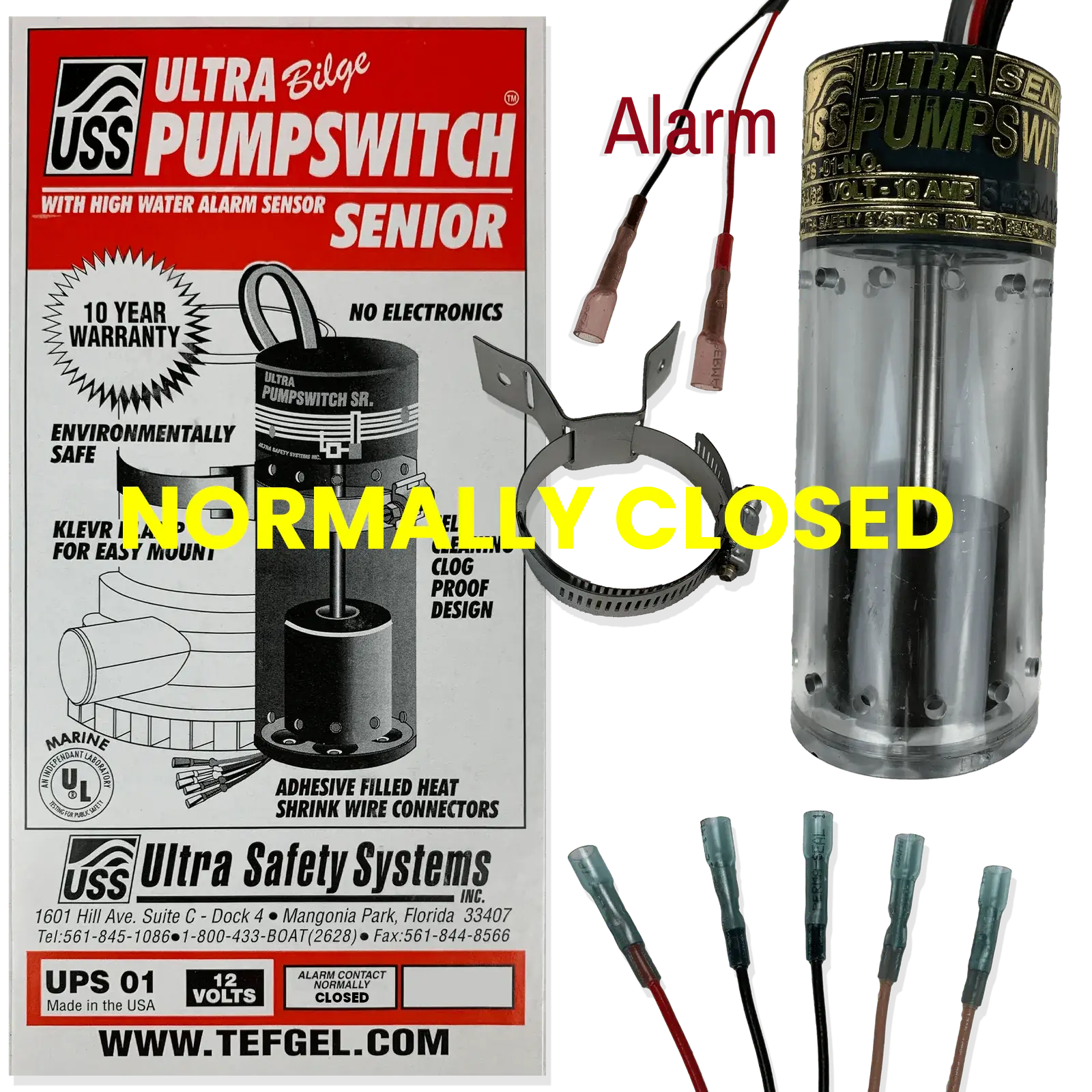 Ultra Bilge Pumpswitches™ Senior - 12 Volt Normally Closed